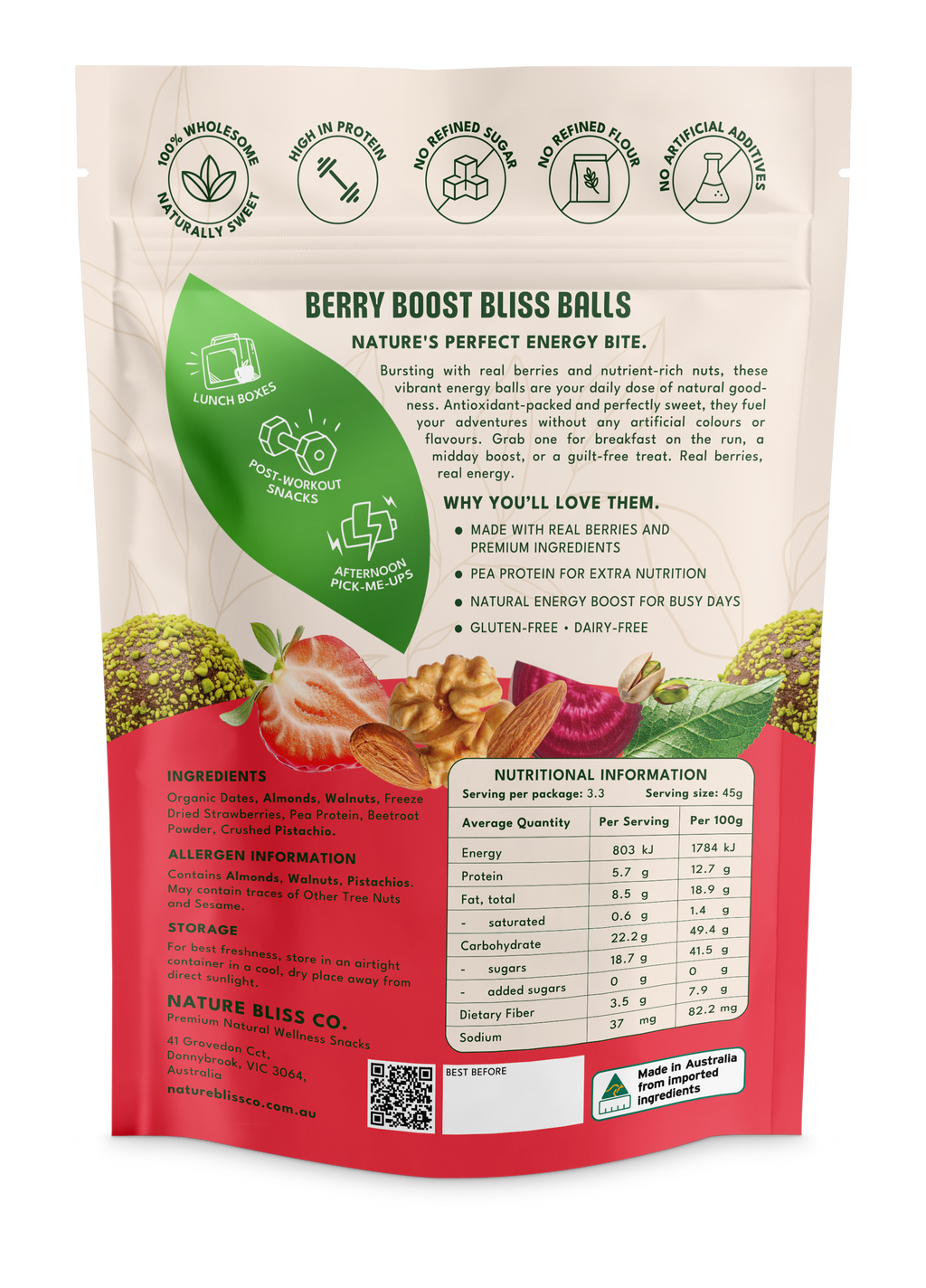 Berry Boost Bliss Balls