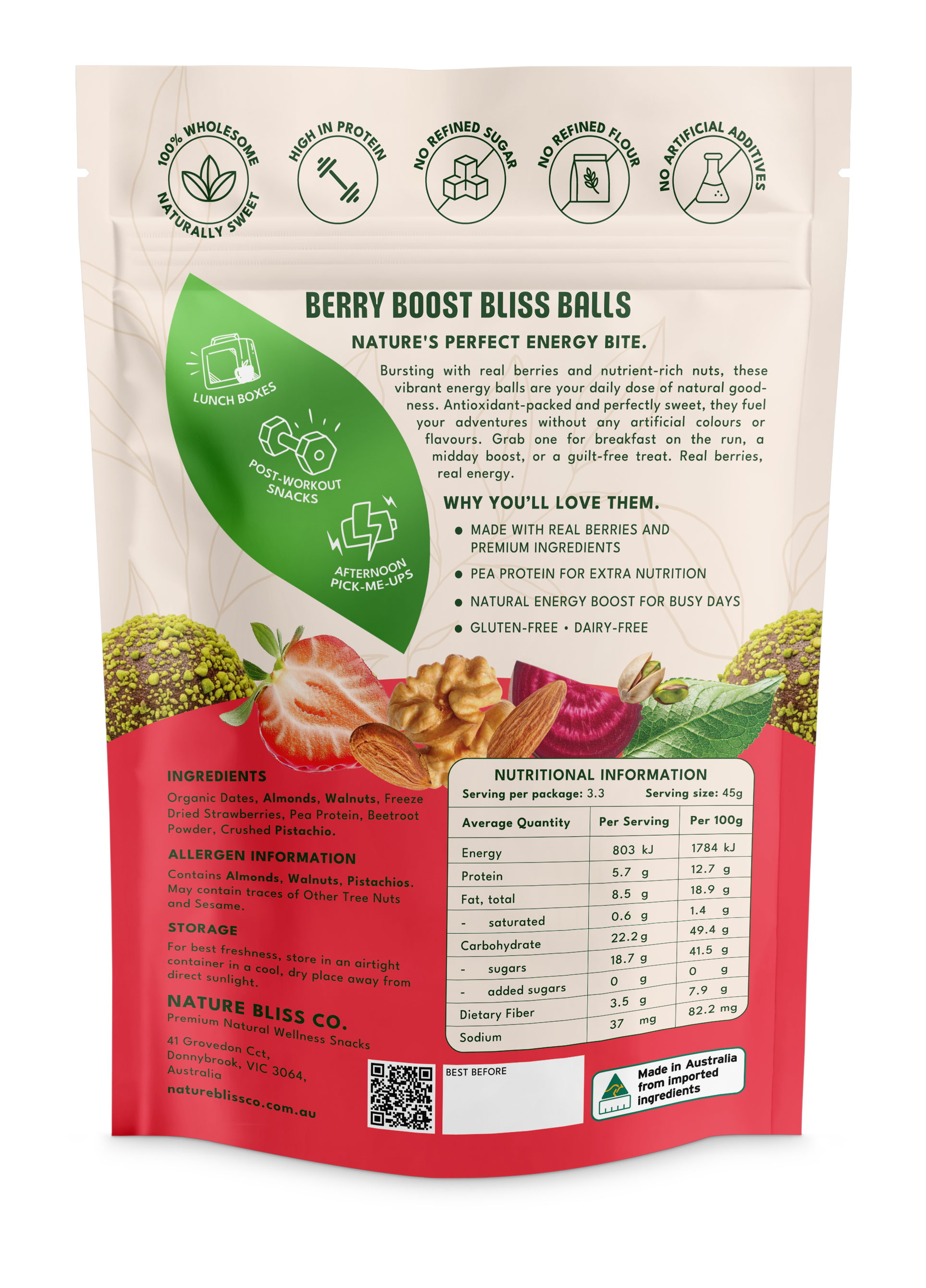 Berry Boost Bliss Balls